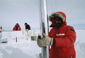 Working on ice core drilling on the polar plateau. Antarctica