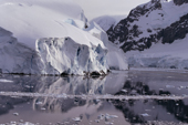 Growlers from the glaciers in the water by the icy end of Booth Is. Lemaire Channel Antarctic Peninsula.