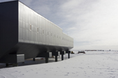 The new building housing the Amundsen-Scott South Pole Station. Antarctica