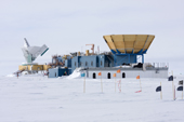 South Pole Telescope and Dark sector Lab at the Amundsen-Scott Station. Antarctica