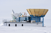 Dark sector Lab and South Pole Telescope at the Amundsen-Scott Station. Antarctica