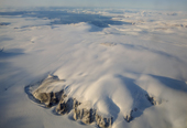 Icecap and glaciers near Cape York on the Northwest coast of Greenland. 2008