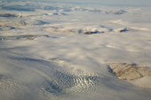 Icecap and crevassed glaciers near Cape York on the Northwest coast of Greenland. 2008