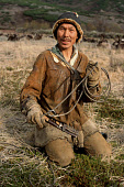 Sergei Elevye, a Chukchi reindeer herder in Koryakia. N.Kamchatka, Siberia, Russia. 1999