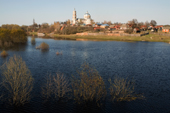 The Gus (Goose) River in flood after the Spring thaw at the town of Gus-Zhelenyy. Ryazan Province, Russia. 2006