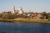 The Russian Orthodox Trinity Church is the focal point of the town of Gus-Zheleznyy (Iron Goose). Ryazan Province, Russia. 2006