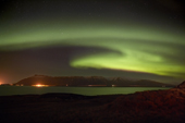 Mt Akrafjall, Hvalfjordur fjord, Aurora Borealis, Northern Lights, Iceland