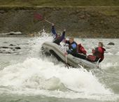 River Rafting on Hvita River, Iceland