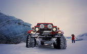 Super Jeep on Eyjabakkajokull glacier MR