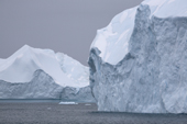 Large icebergs in the Ilulissat Icefiord. West Greenland